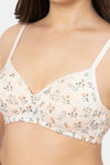 Amante Padded Non Wired Full Coverage T-Shirt Bra - Cotton Bloom Print — thumbnail 4